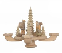 Tischleuchter geschnitzt Holzstapel, ca. 26 x 26 x 24 cm Tischleuchter geschnitzt Holzstapel, ca. 26 x 26 x 24 cm