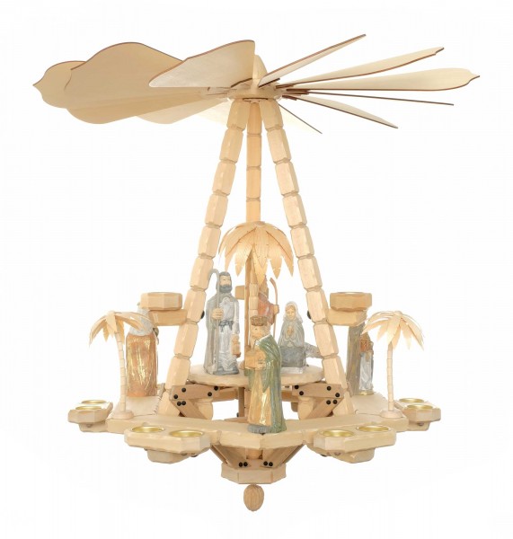 Deckenpyramide groß / Krippe, Dm 70 cm, Höhe ca. 73 cm