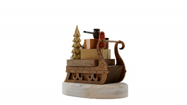 Rauchschlitten, ca. 12 x 8 x 10 cm