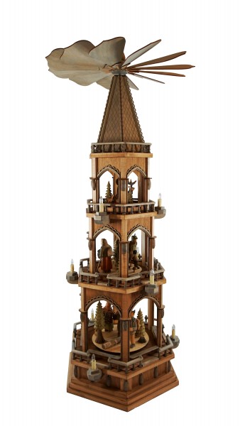 Figurenpyramide, 3 Etagen, Höhe ca. 130 cm