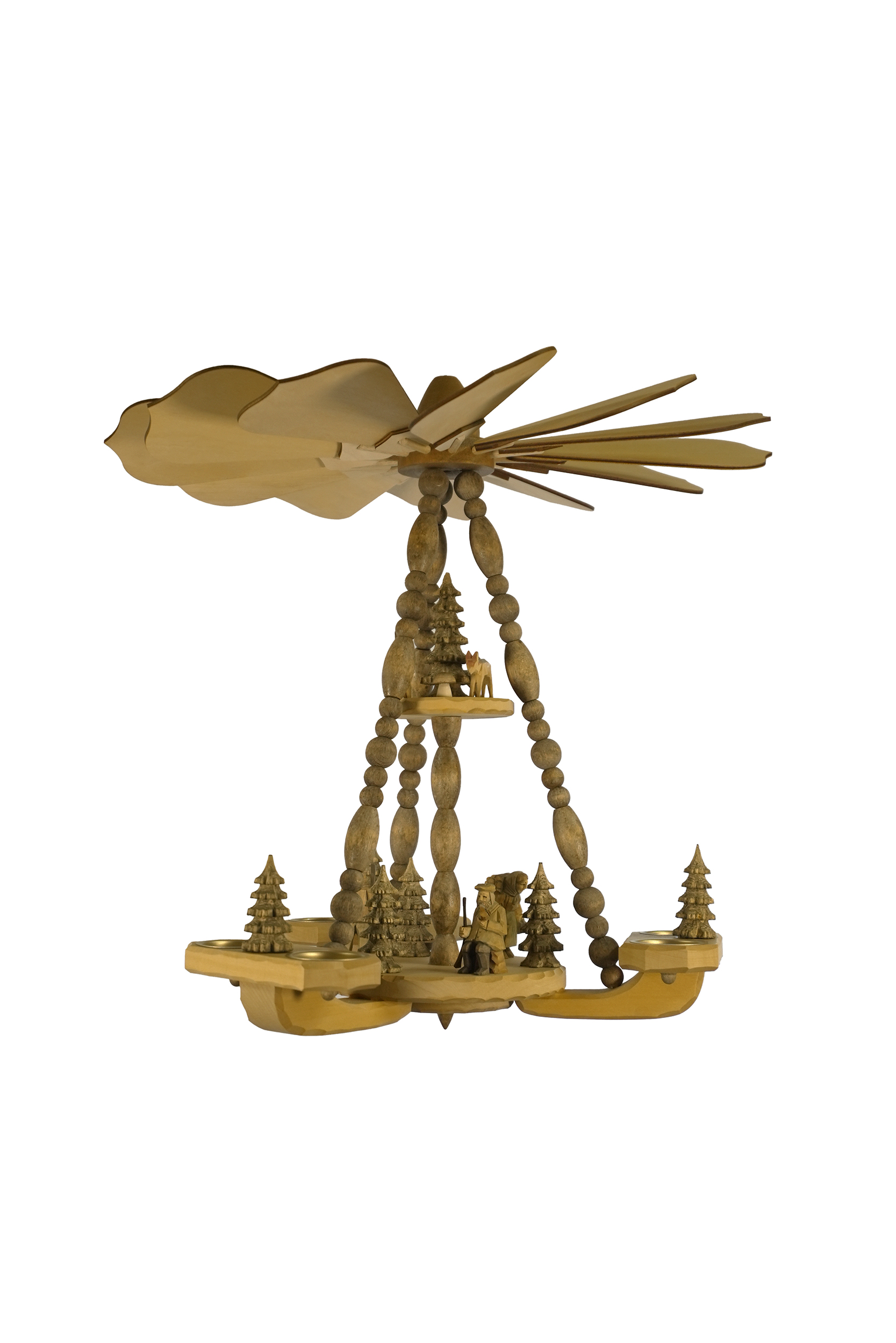 Deckenpyramide klein, 2 Etg., Wald Dm 46cm, H�he ca. 45 cm, Nr.: 17.114 | 370,00 �
