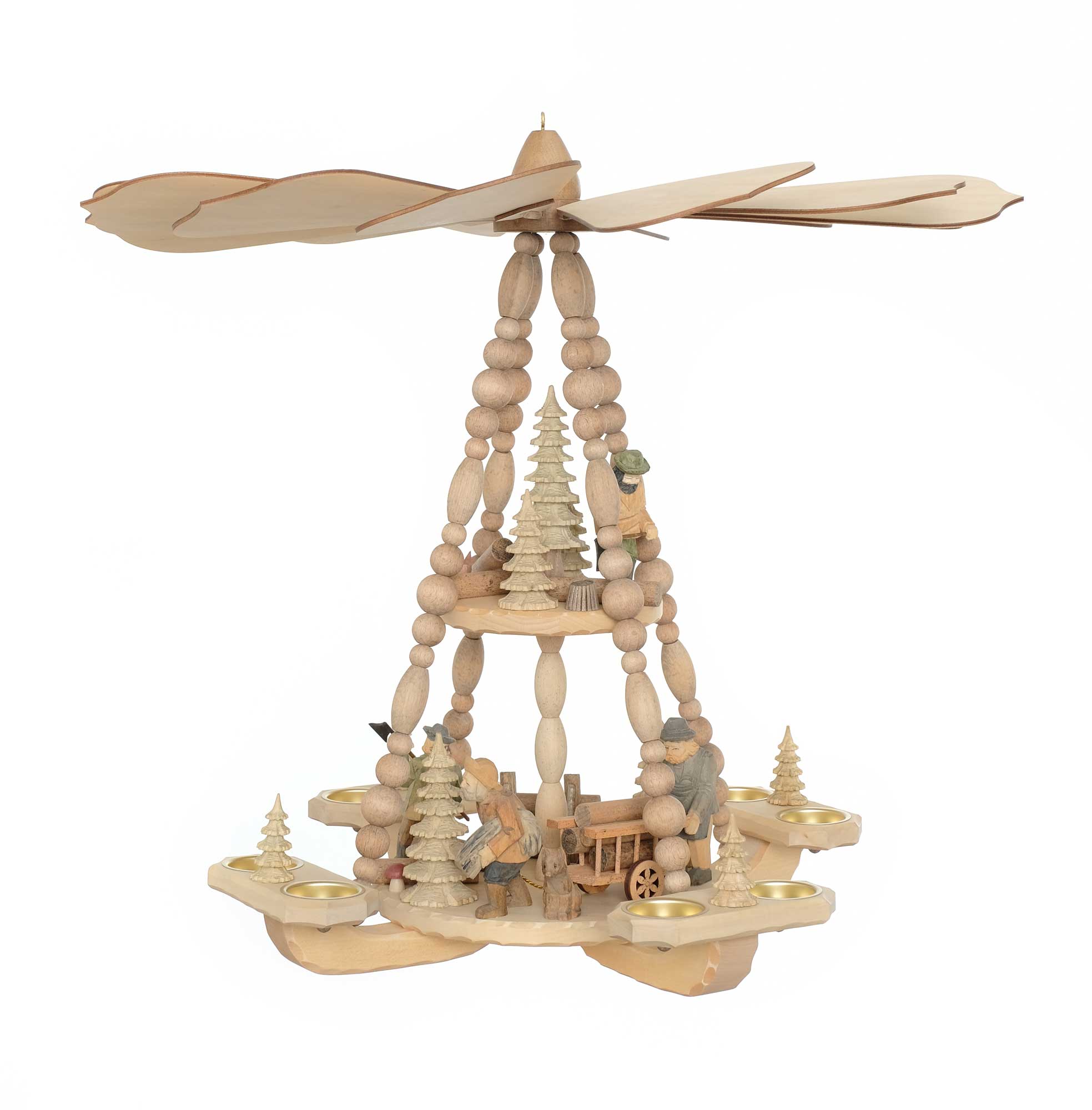 Deckenpyramide mittelgro / Holztransport, Dm 58 cm, Hhe ca. 53 cm, Nr.: 17.209 | 482,00 