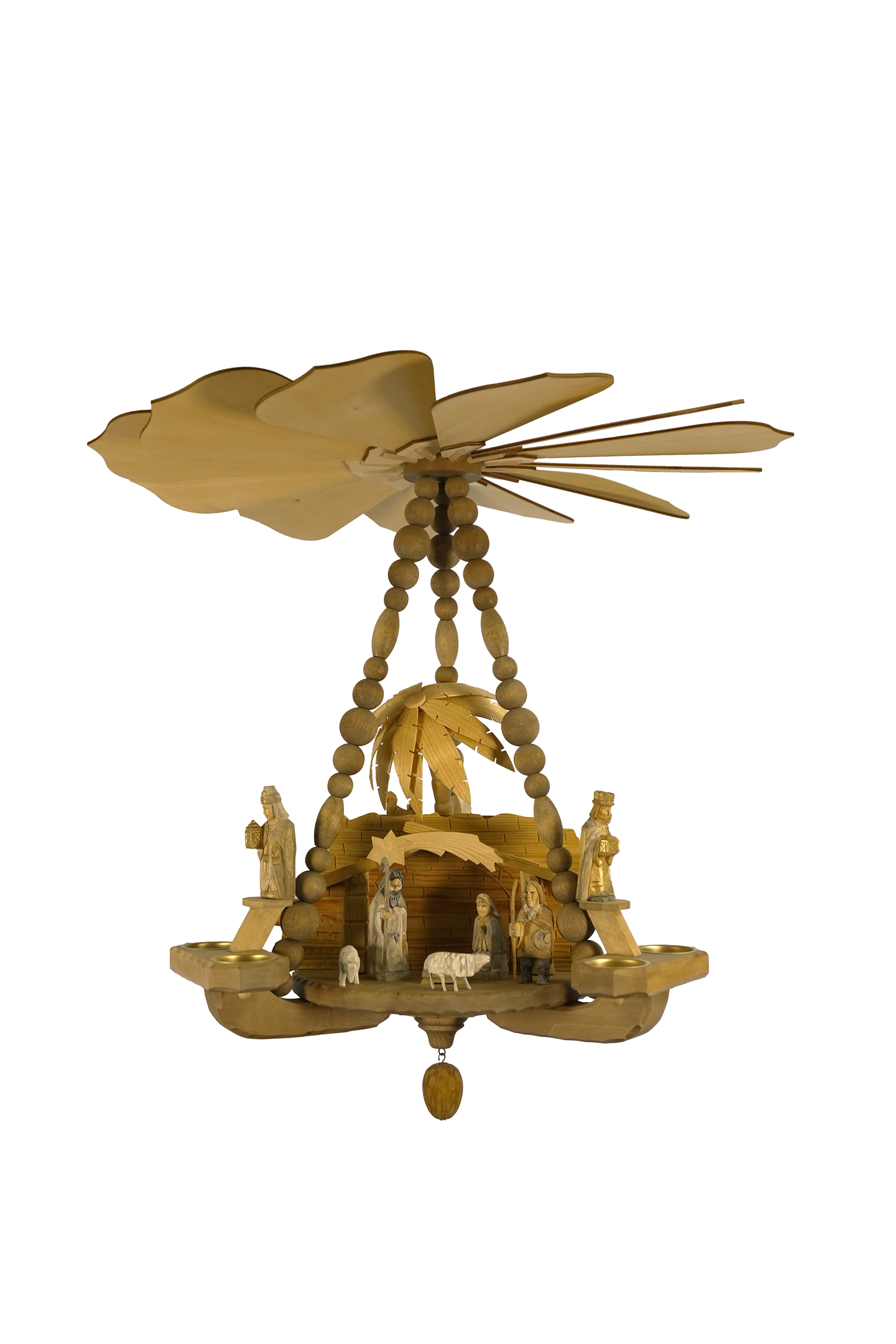 Deckenpyramide mittelgro�, Krippefiguren mit Stall, Nr.: 17.235 | 606,00 �