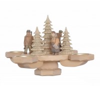 Tischleuchter  geschnitzt Waldmotiv Tischleuchter  geschnitzt Waldmotiv