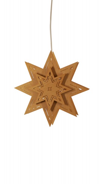 Fensterbild "Weihnachtsstern klein" elektrisch, Dm 25 cm