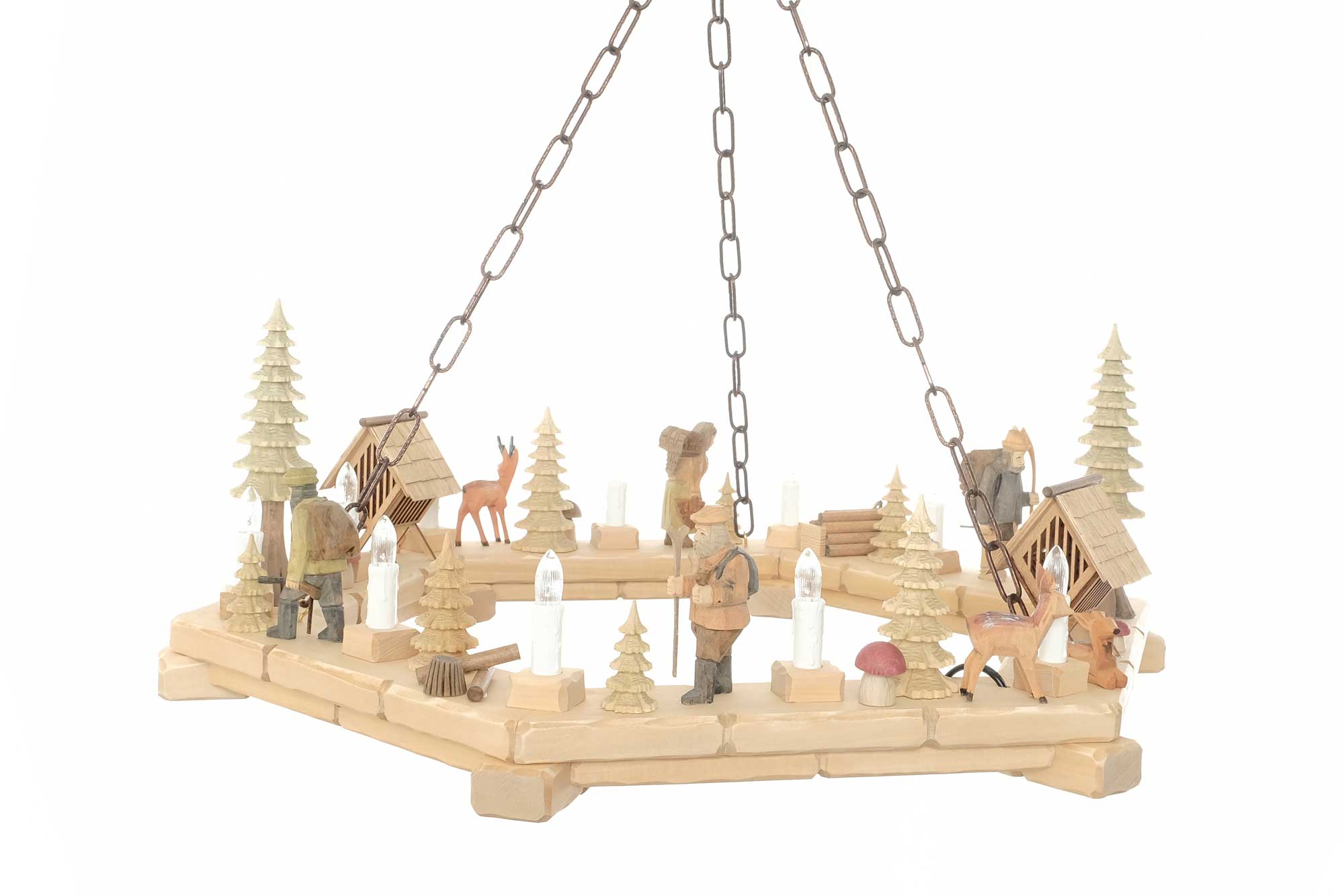 Lichterkranz elektr. beleuchtet, Waldleute, Dm 60cm, Nr.: 34.100 | 545,00 