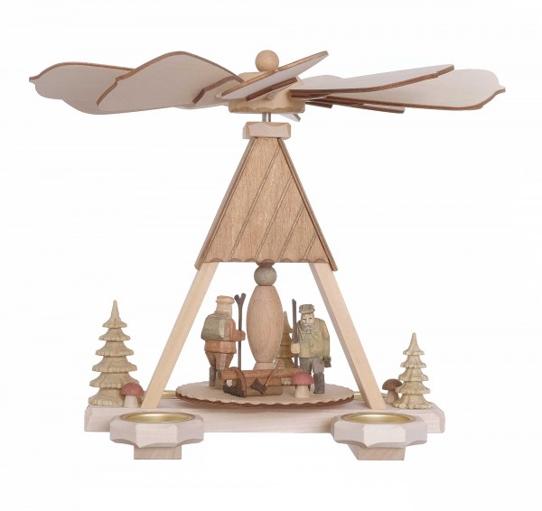 Tischpyramide klein mit Teelichter, Höhe ca. 26 cm