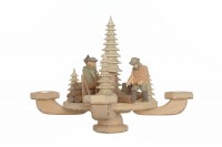 Tischleuchter geschnitzt Waldarbeiter, ca. 26 x 26 x 24 cm Tischleuchter geschnitzt Waldarbeiter, ca. 26 x 26 x 24 cm