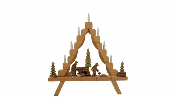Lichterspitze klein, Holztransport, ca. 52 x 53 cm