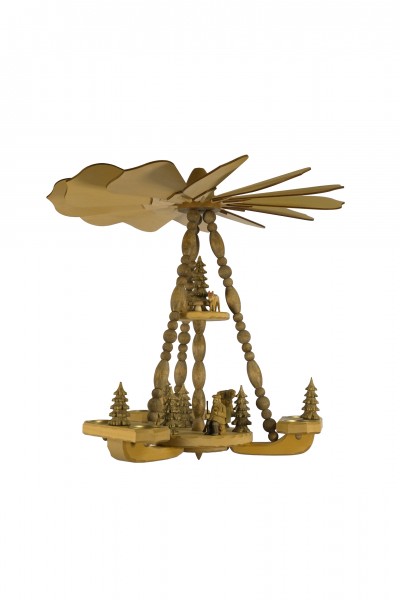 Deckenpyramide klein, 2 Etg., Wald Dm 46cm, Höhe ca. 45 cm