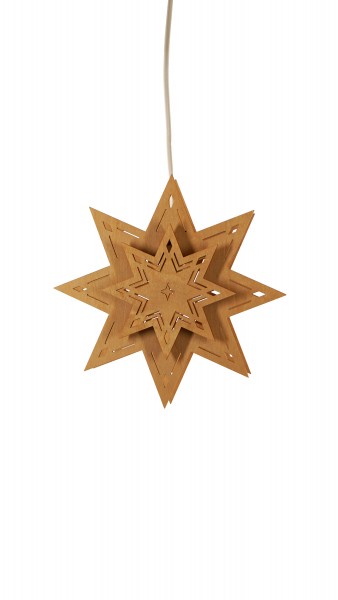 Fensterbild "Weihnachtsstern groß" elektrisch, Dm 30 cm