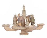 Tischleuchter geschnitzt, ca. 26 x 26 x 24 cm Tischleuchter geschnitzt, ca. 26 x 26 x 24 cm