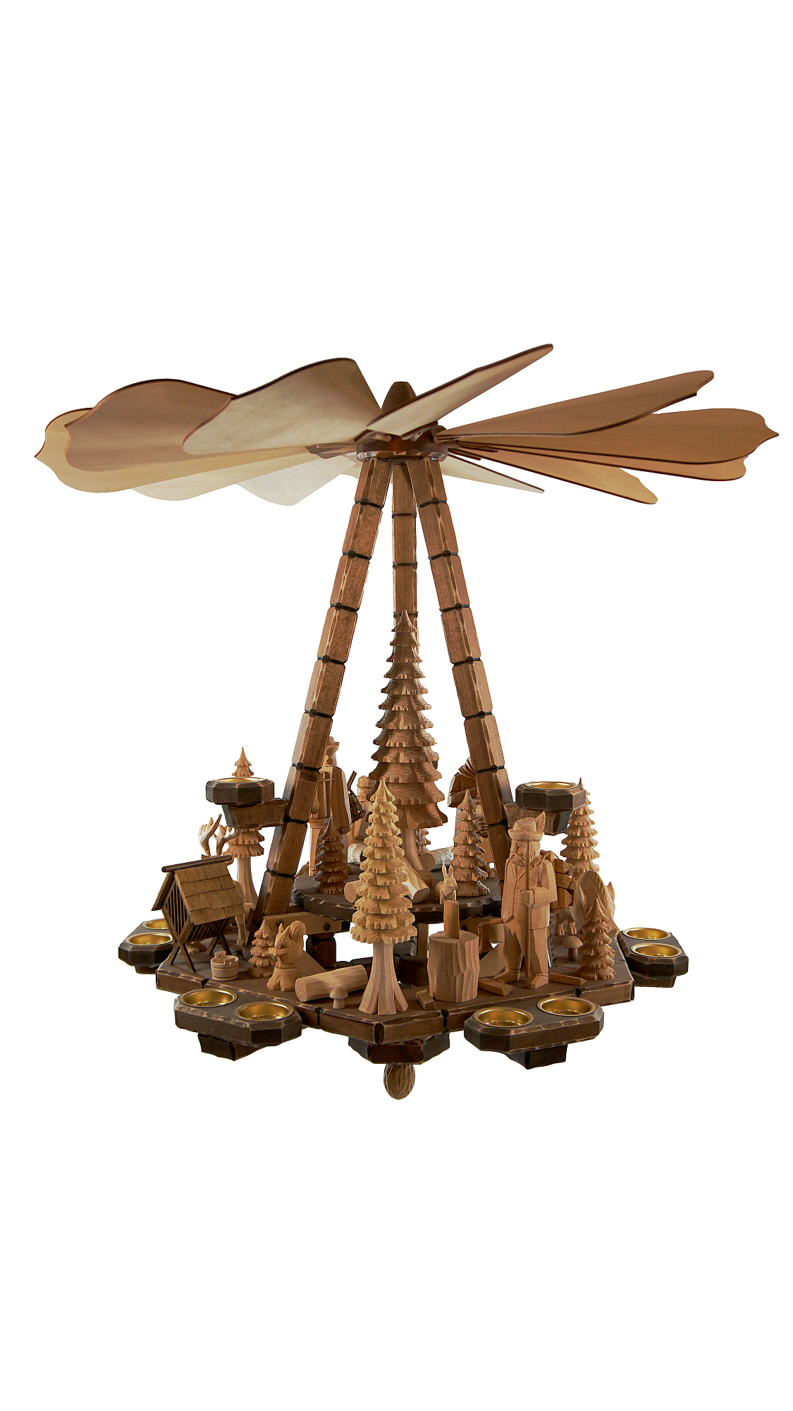 Deckenpyramide ganz gro, Dm 70 cm, Hhe ca. 73 cm, Natur, im Wald, Nr.: 17.404 | 1355,00 