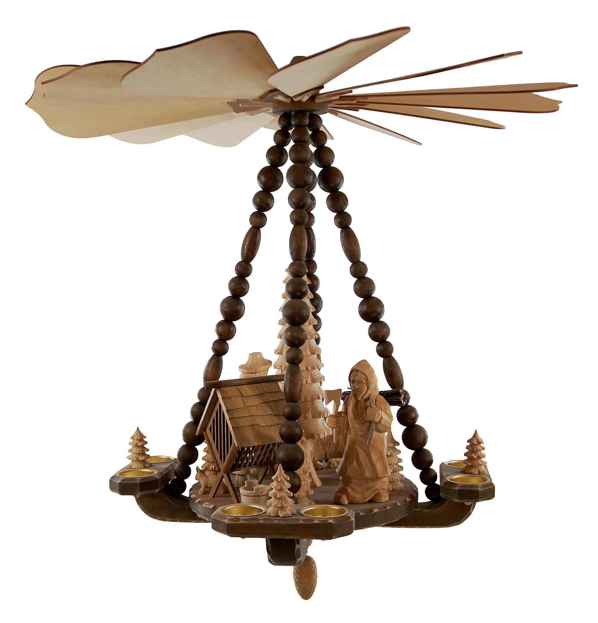 Deckenpyramide gro, natur, Futterkrippe, Nr.: 17.521 | 775,00 