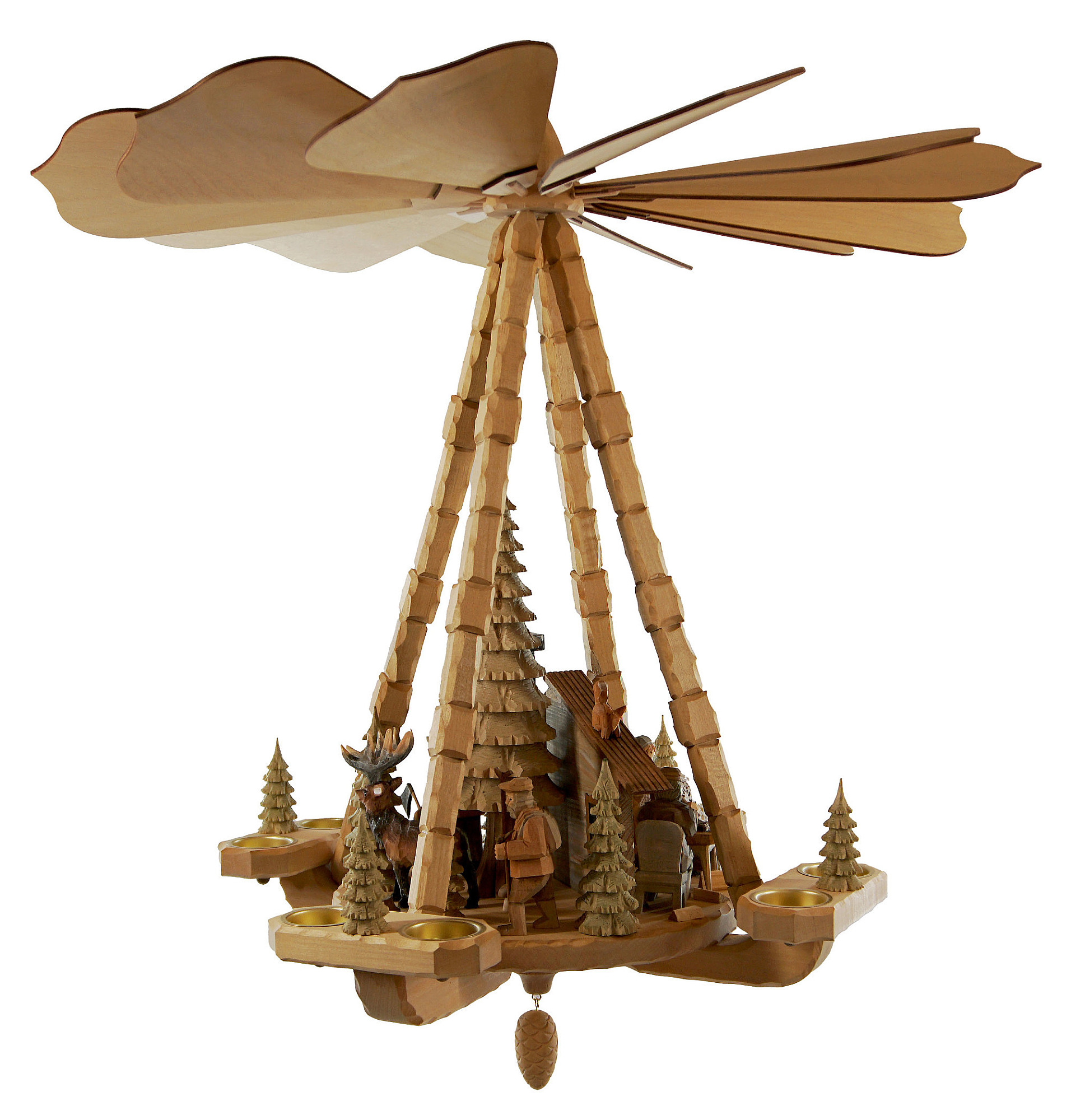 Deckenpyramide gro, natur, Heimatstube im Wald, Nr.: Z17.523-H | 908,00 