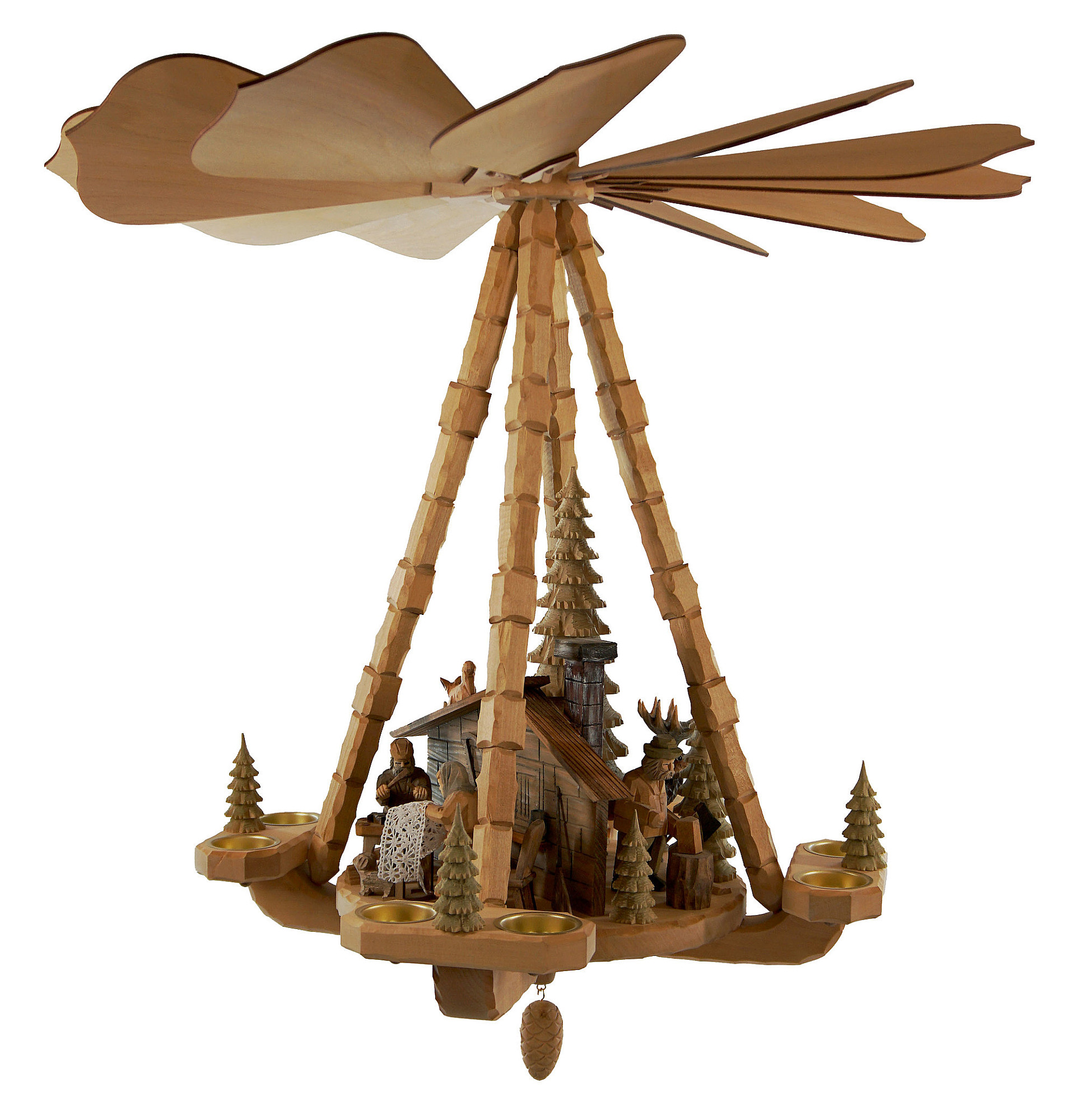 Deckenpyramide gro, natur, Heimatstube im Wald, Nr.: Z17.523-H | 908,00 