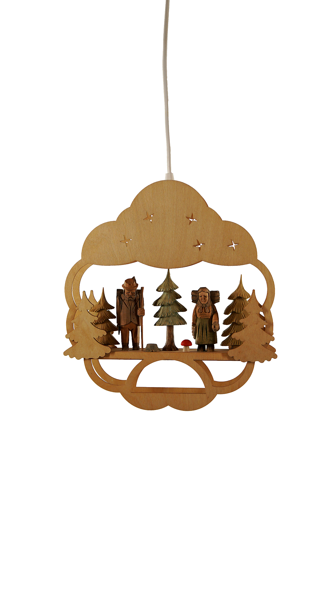 Fensterbild / Figurenlampe "Waldleute" elektrisch, ca. 29 x 32 cm, Nr.: 31.307 | 113,00 