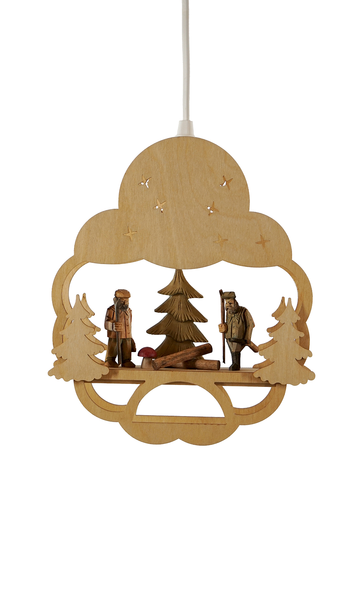 Fensterbild / Figurenlampe "Waldleute" elektrisch, ca. 20 x 24 cm, Nr.: 31.304 | 77,00 