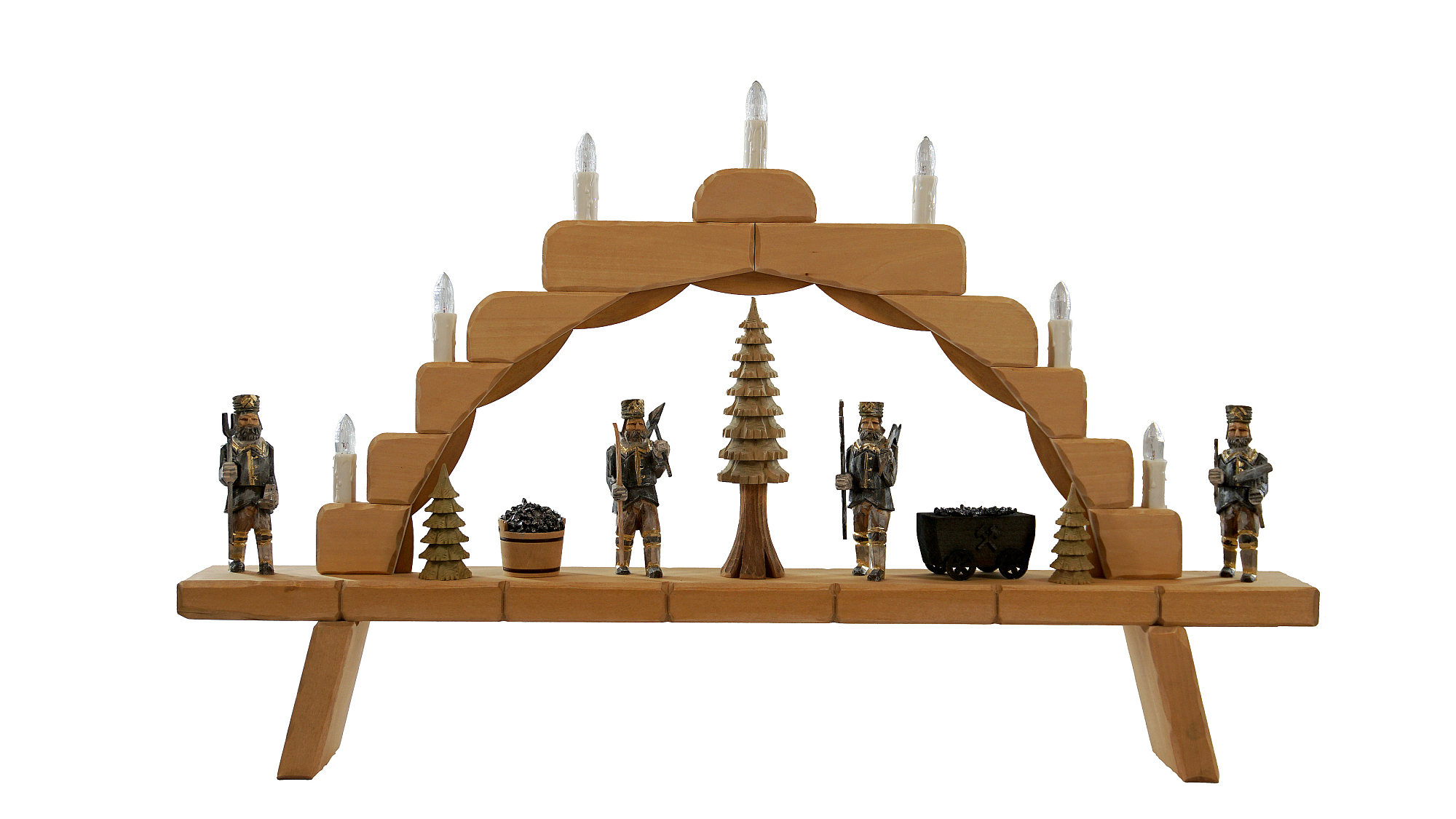 Schwibbogen klein Bergmnner, ca. 71 x 44 cm, Nr.: 41.100 | 441,00 