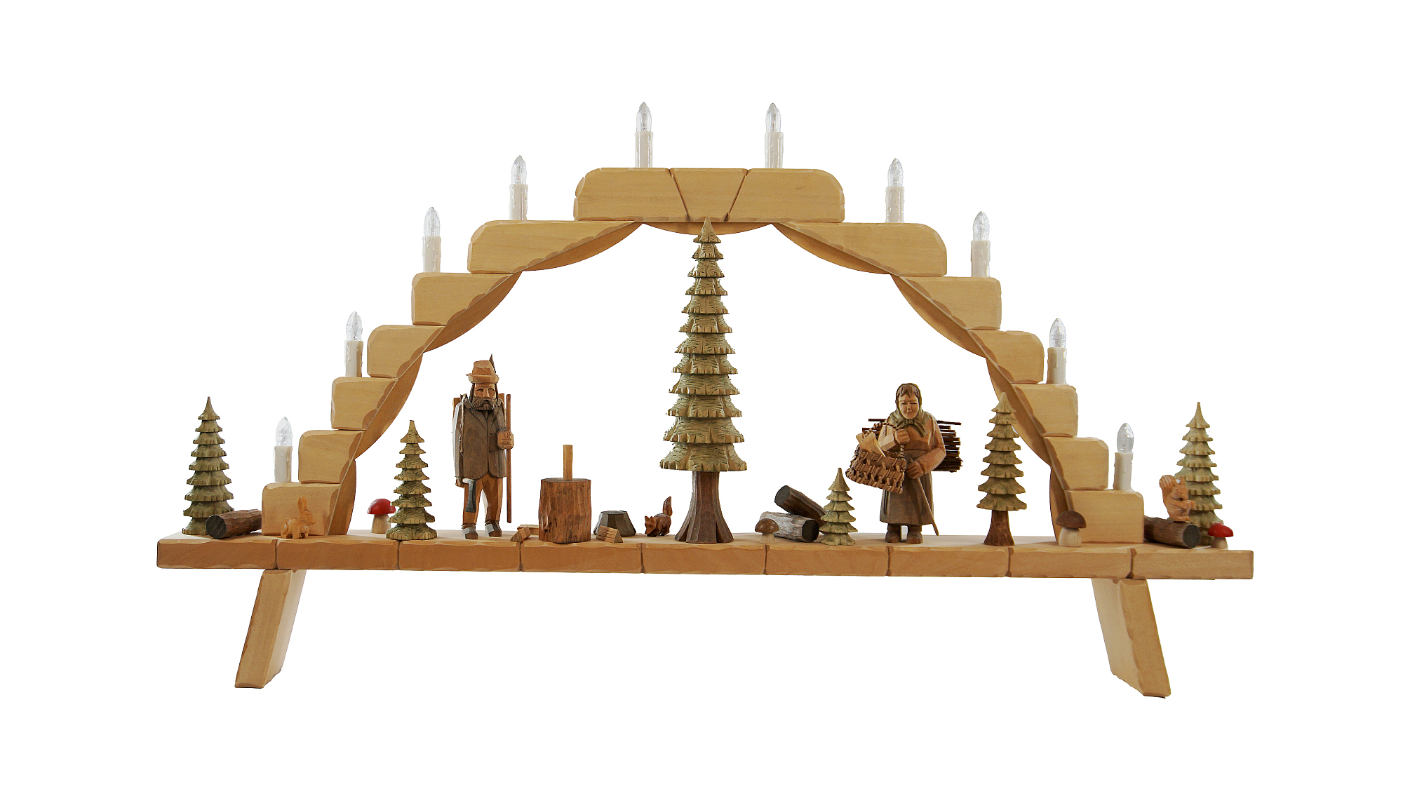 Schwibbogen gro, Waldarbeiter, ca. 91 x 49 cm, Nr.: 41.202 | 552,00 