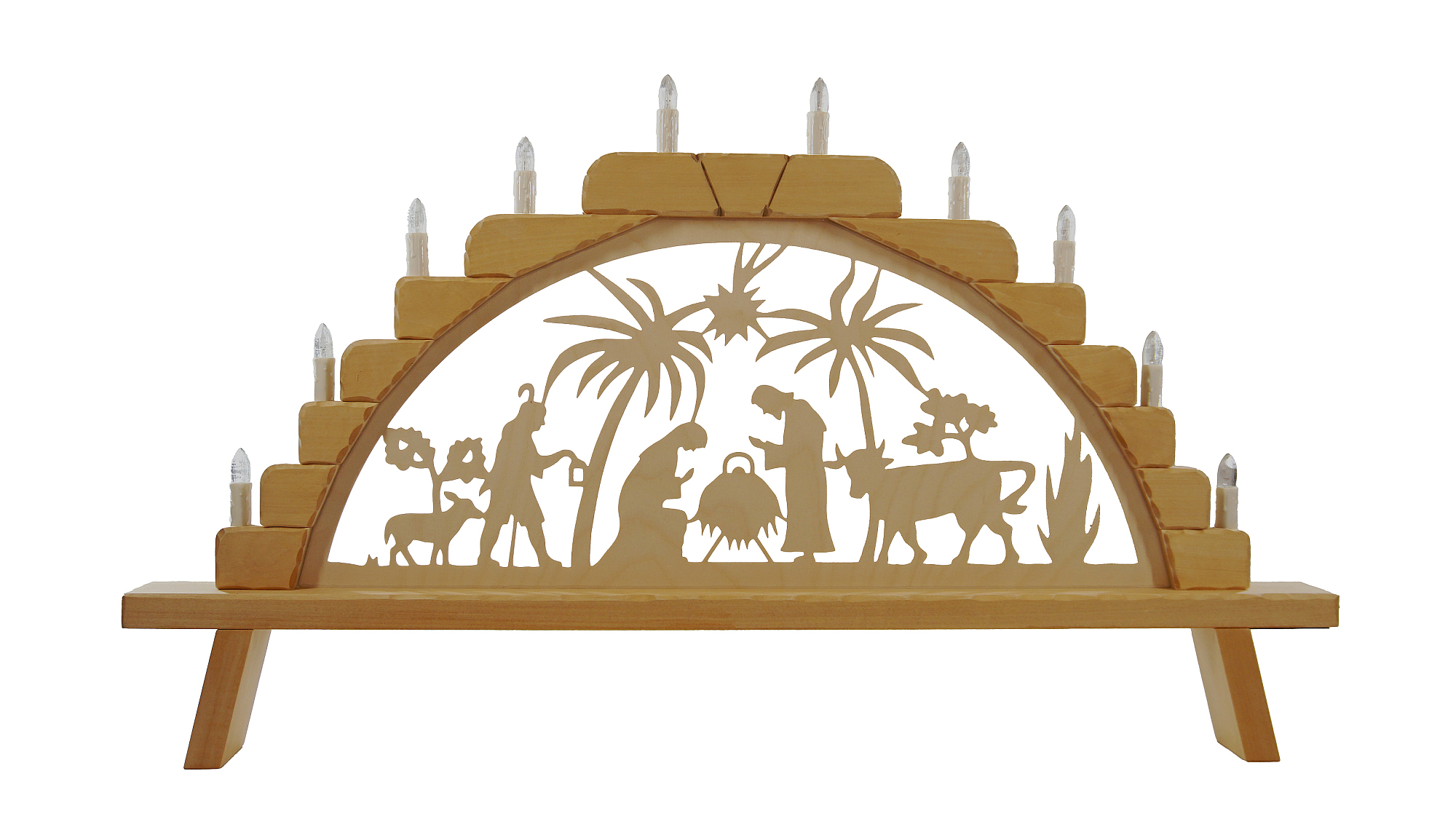 Schwibbogen gro (10fla.) "Geburt" 87 x 49 cm, Nr.: 41.401 | 152,00 