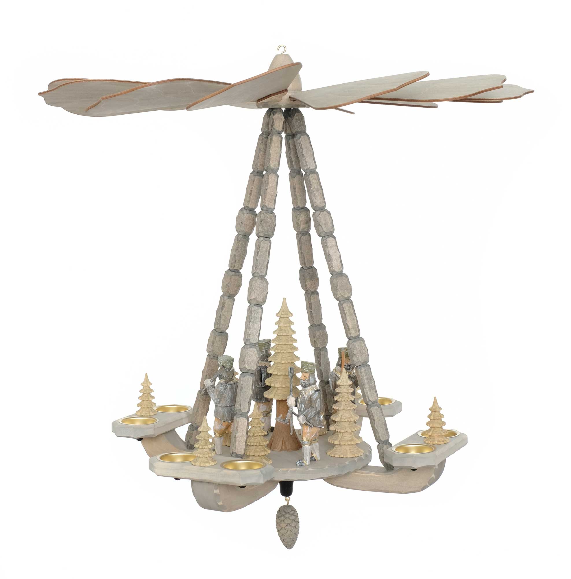 Deckenpyramide mittelgro / Bergmnner, Dm 58 cm, Hhe ca. 53 cm, Nr.: Z17.207-G | 457,00 