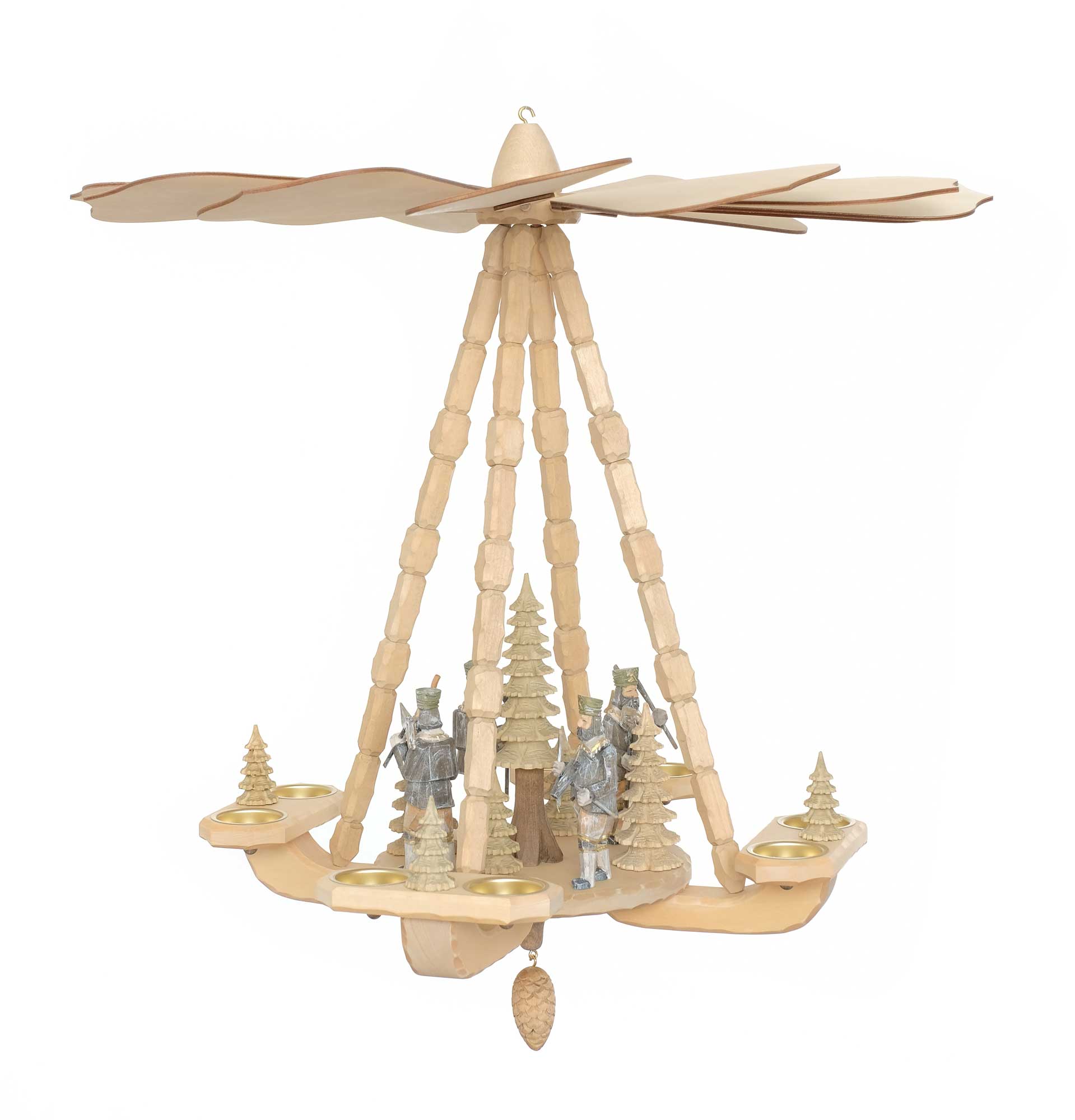 Deckenpyramide mittelgro / Bergmnner, Dm 58 cm, Hhe ca. 53 cm, Nr.: Z17.207-H | 457,00 