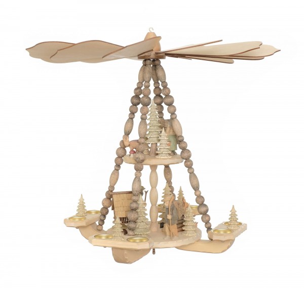 Deckenpyramide mittelgroß / Waldleute, Dm 58 cm, Höhe ca. 53 cm