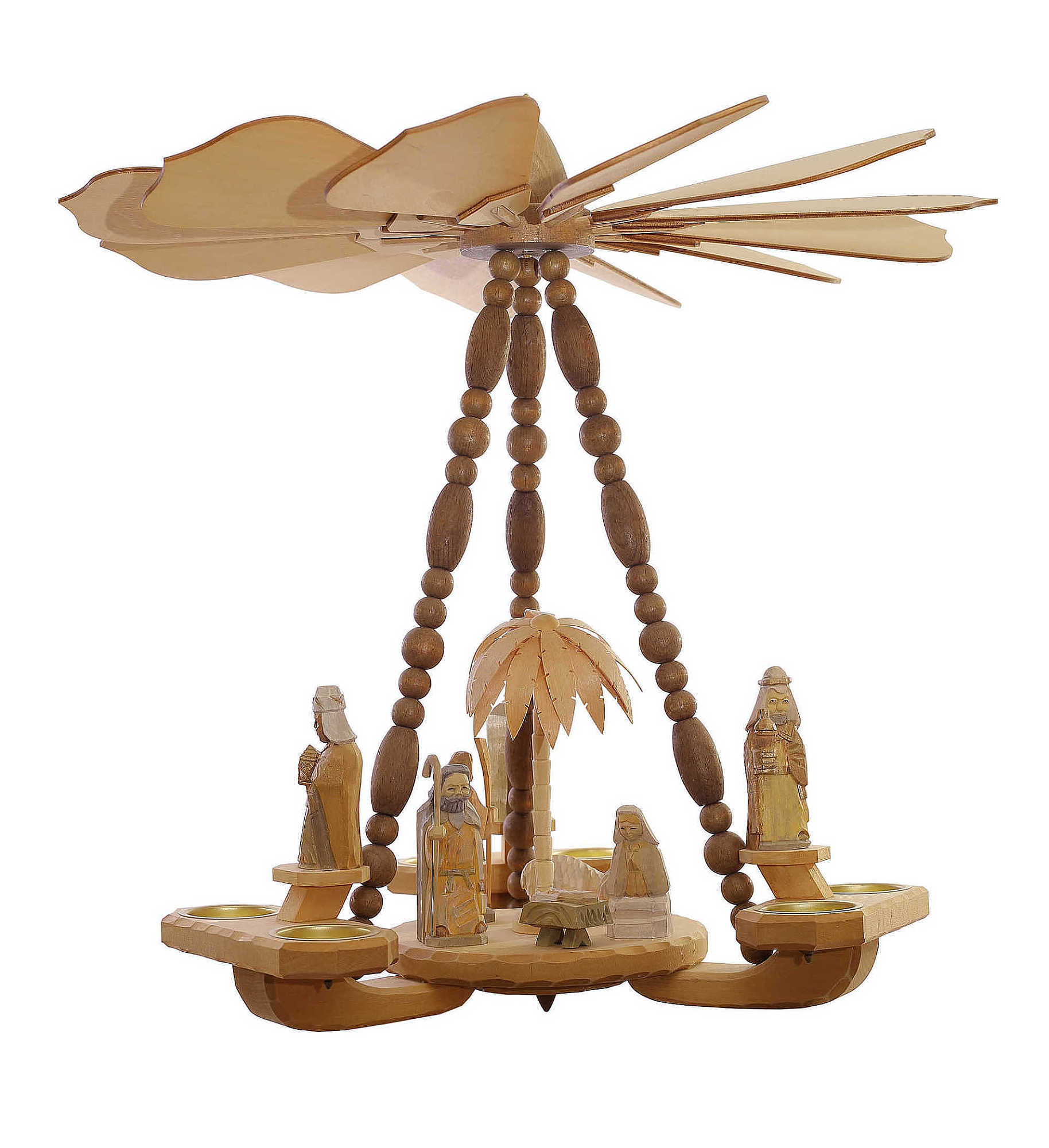 Deckenpyramide klein / Krippefiguren, Dm 46 cm, Hhe ca. 45 cm, Nr.: 17.103 | 337,00 