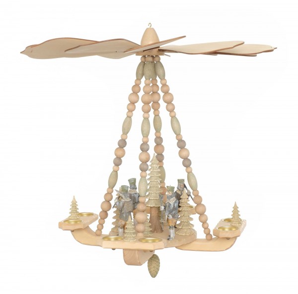 Deckenpyramide mittelgroß / Bergmänner, Dm 58 cm, Höhe ca. 53 cm