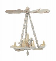 Deckenpyramide klein grau / Bergmänner, Dm 46 cm, Höhe ca. 45 cm Deckenpyramide klein grau / Bergmänner, Dm 46 cm, Höhe ca. 45 cm