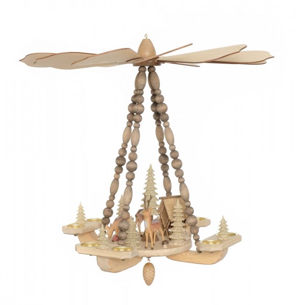 Deckenpyramide mittelgroß / Rehe, Dm 58 cm, Höhe ca. 53 cm