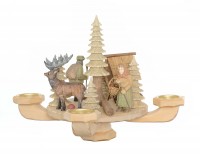 Tischleuchter geschnitzt, Hirsch klein, ca. 26 x 26 x 24 cm Tischleuchter geschnitzt, Hirsch klein, ca. 26 x 26 x 24 cm