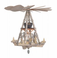 Deckenpyramide groß, grau / Bergmänner, Dm 63 cm, Höhe ca. 62 cm Deckenpyramide groß, grau / Bergmänner, Dm 63 cm, Höhe ca. 62 cm