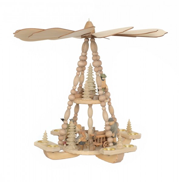 Deckenpyramide mittelgro / Holztransport, Dm 58 cm, Hhe ca. 53 cm, Nr.: 17.209 | 482,00 