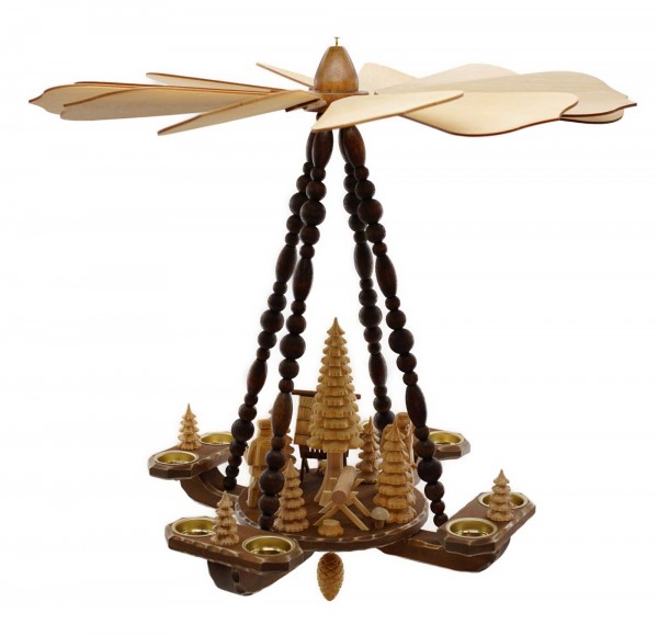 Deckenpyramide mittelgro, Dm 58 cm, Hhe ca. 53 cm, Natur, Futterkrippe, Nr.: 17.230 | 372,00 