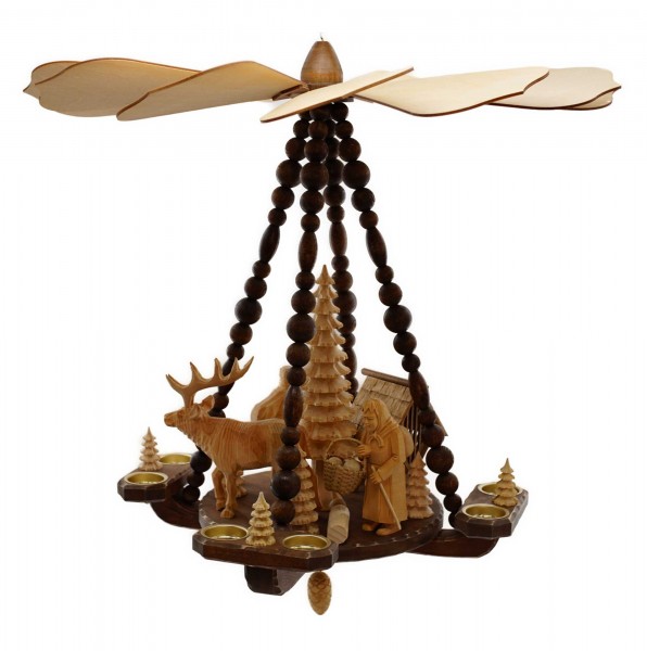 Deckenpyramide gro, Dm 63 cm, Hhe ca. 62 cm, Natur Hirsch, Nr.: 17.515 | 668,00 