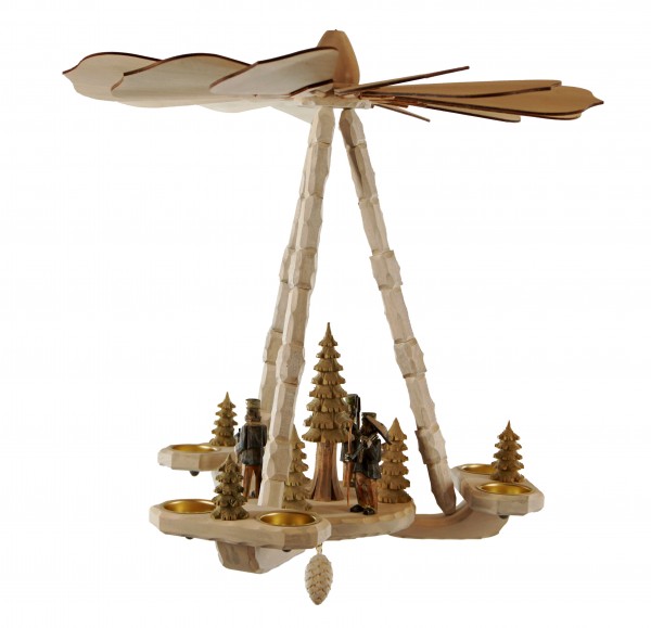 Deckenpyramide klein wei/grau / Bergmnner, Dm 46 cm, Hhe ca. 45 cm, Nr.: Z17.104-GW | 401,00 