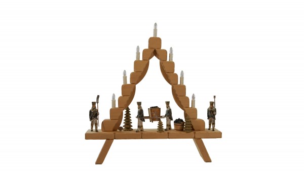 geschnitzte Lichterspitzen klein, 7-flammig