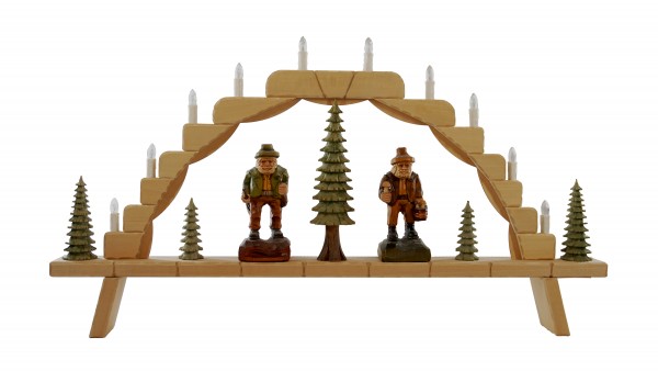 Schwibbogen gro (10fla.) "Waldleute" 91 x 49 cm, Nr.: 41.209 | 621,00 