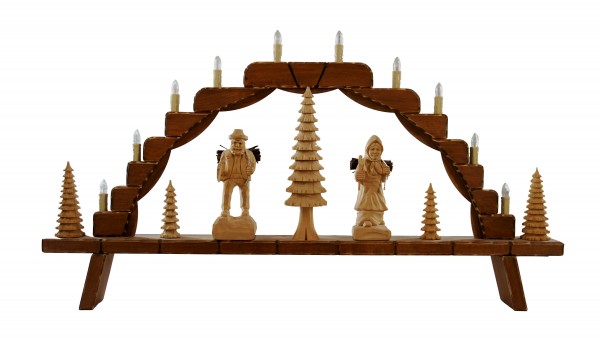 Schwibbogen gro (10fla.) "Waldleute / Natur" 91 x 49 cm, Nr.: 41.210 | 621,00 