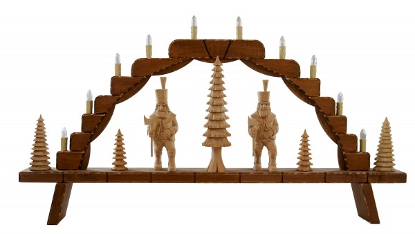 Schwibbogen gro (10fla.) "Bergmnner / Natur" 91 x 49 cm, Nr.: 41.212 | 668,00 